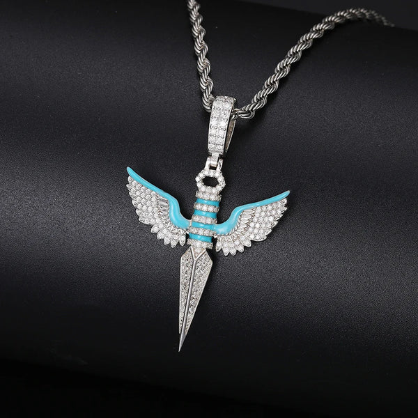 Angel Wings Glow Style Pendant Necklace For Men