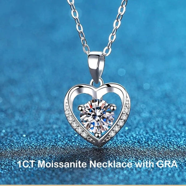 Moissanite Pendant Necklace for Women