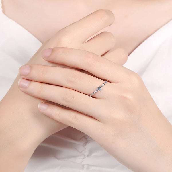 D Color Moissanite Ring for Women